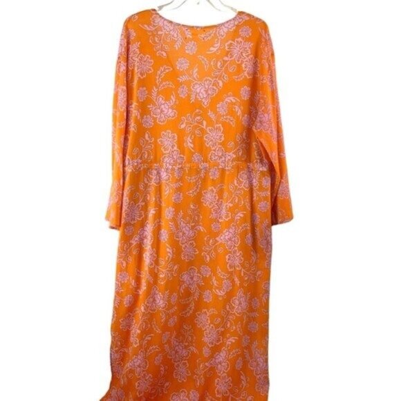 NWOT Xirena Orange Mykah Floral Maxi Dress - Picture 8 of 8